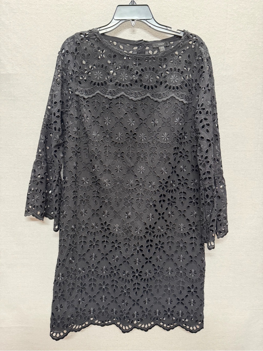 J. Crew Eyelet Lace Shift Dress - size 12